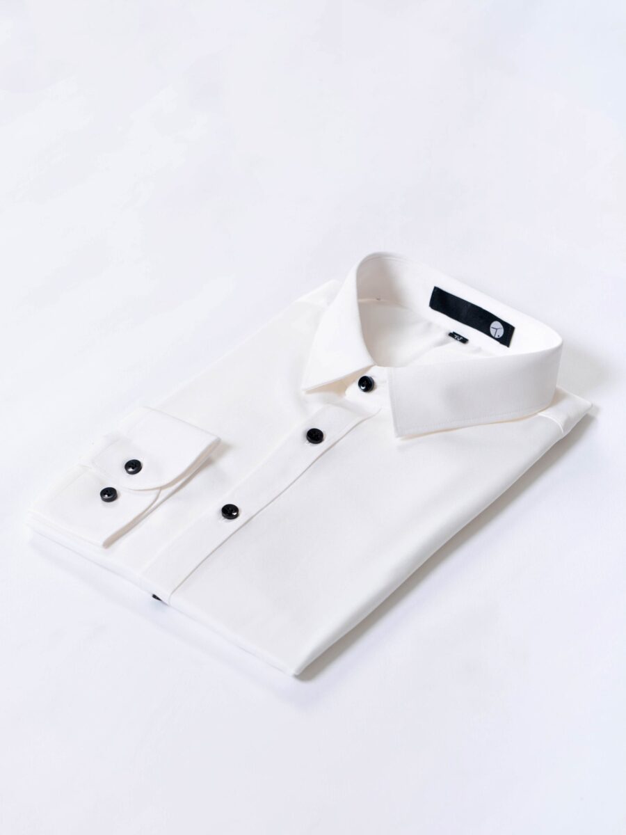 質感黑釦素色襯衫 - 3colors：圖片 4