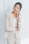 精緻縫線方釦西裝外套/褲 1color (22821)