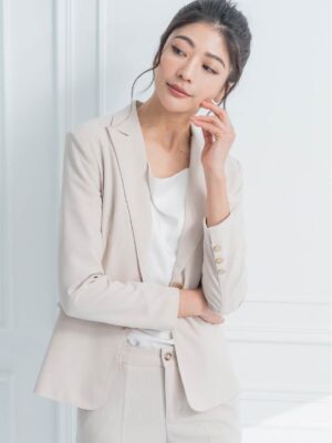 精緻縫線方釦西裝外套/褲 1color (22821)