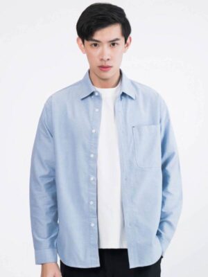 牛仔休閒口袋襯衫 - 3colors